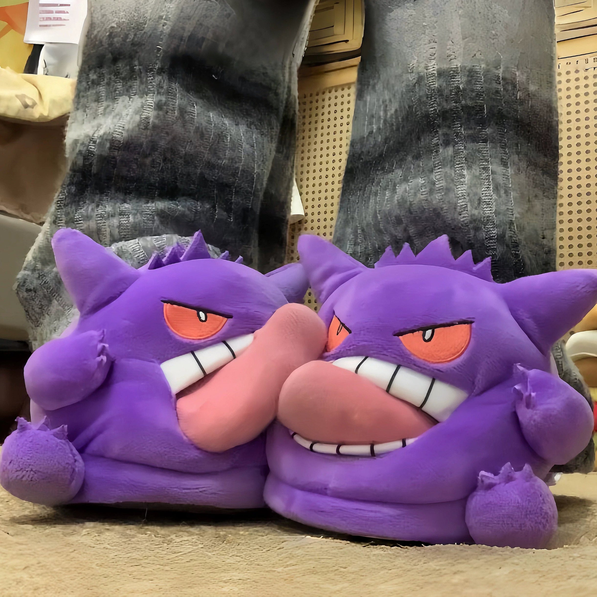Plush Gengar Slippers